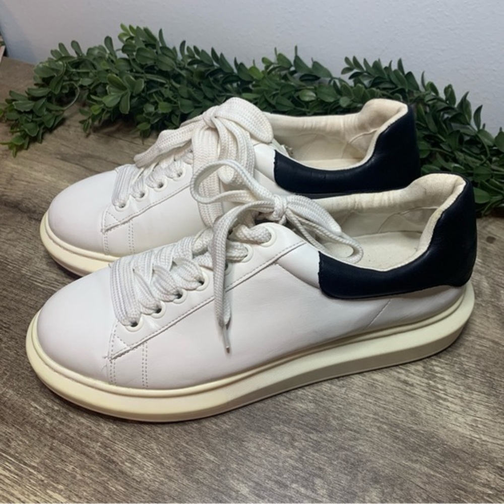 Steve Madden Men's Frosted Contrast Collar Leather Sneakers Size 11